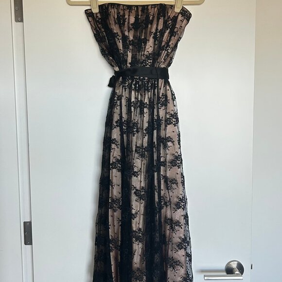 Vintage Strapless Lace Dress - Picture 8 of 12